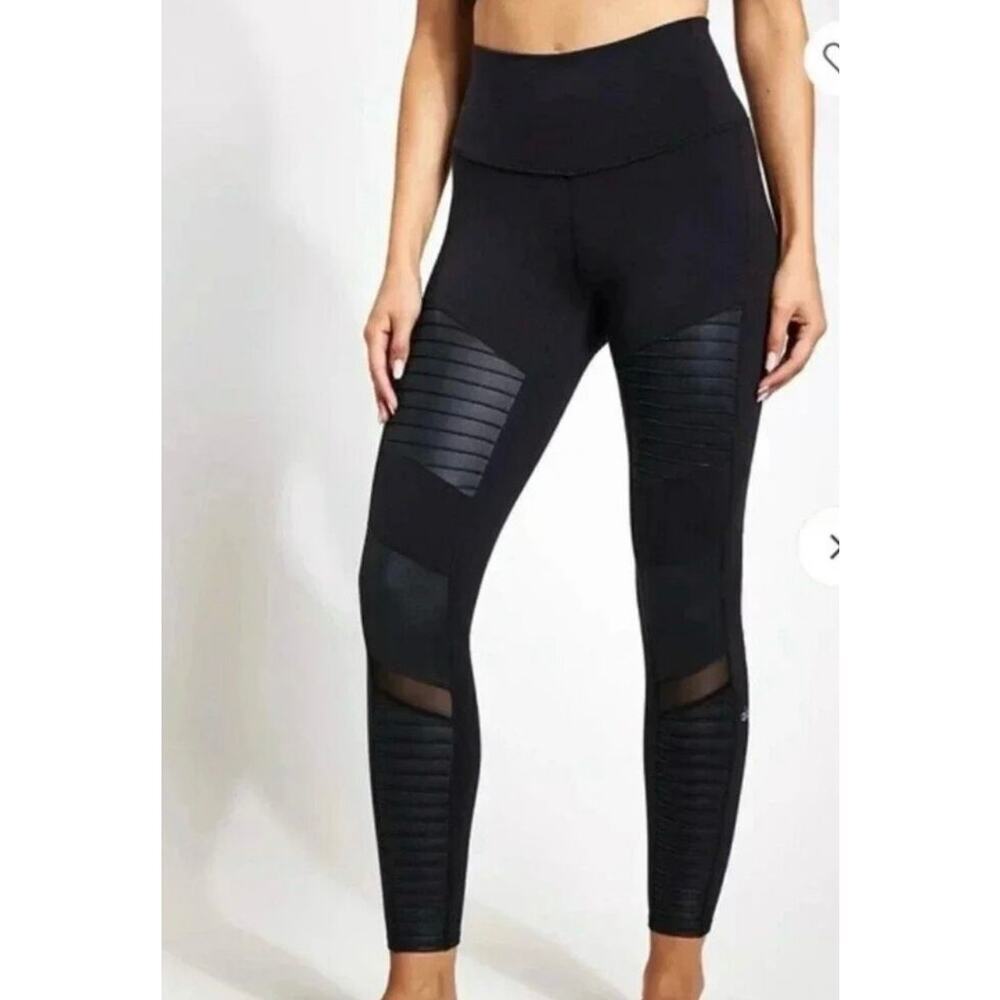 Alo Yoga Moto Leggings Black Women's Small